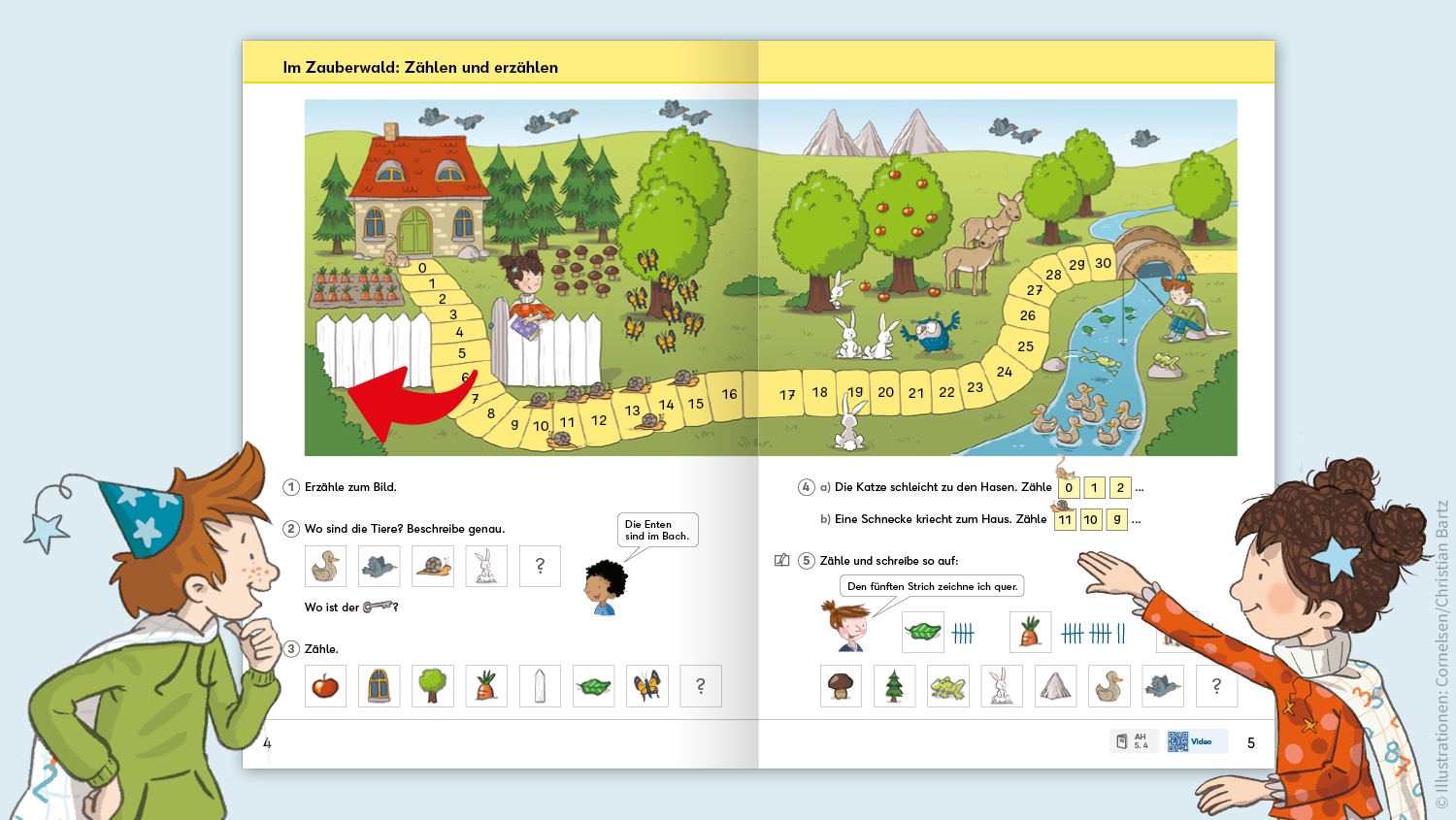 Simsala und Bim zeigen das neue Layout von Zahlenzauber 2026
