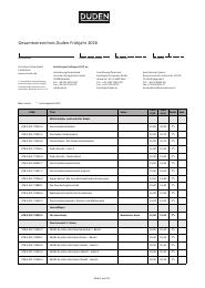 Duden Gesamtverzeichnis