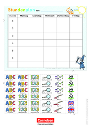 Meine Fibel/Freunde Stundenplan