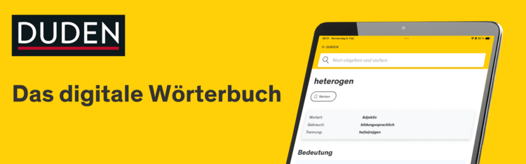 Screenshot Das Digitale Wörterbuch von Duden
