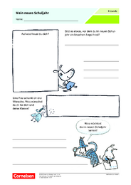 Arbeitsblatt "Mein neues Schuljahr"