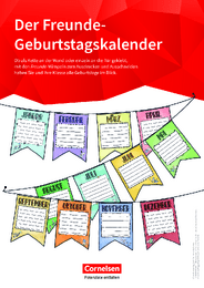 Geburtstagskalender Wimpel