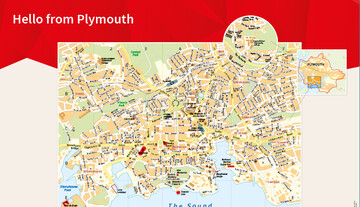 Stadtkarte von Plymouth