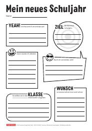 Wünsche und Ziele für mein neues Schuljahr