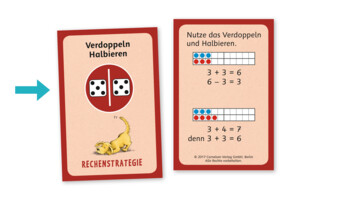 Strategiekarte Verdoppeln und Halbieren aus Jo-Jo Mathematik