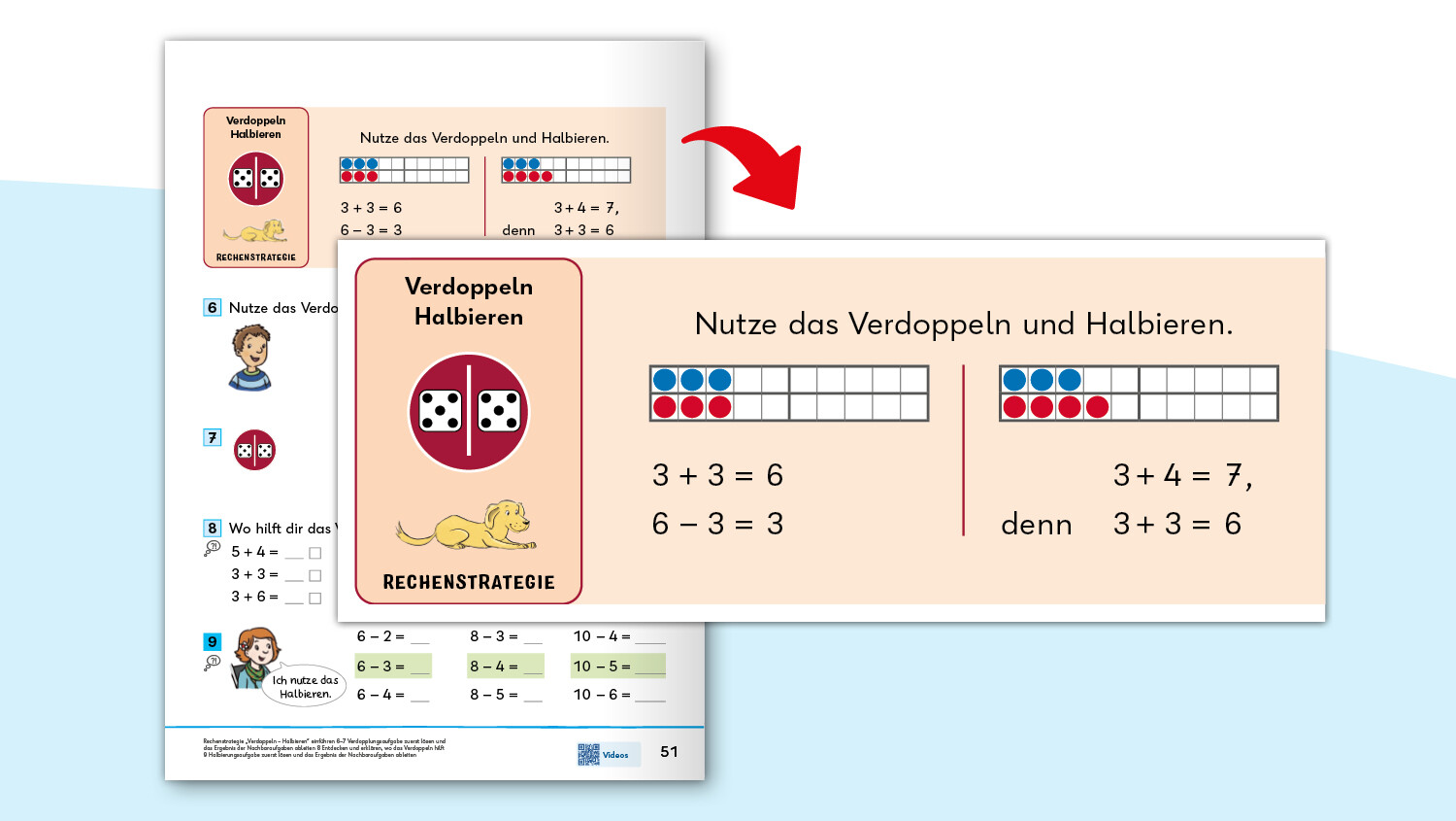 Schulbuchseite Jo-Jo Mathematik mit Blick auf die Rechenstrategien